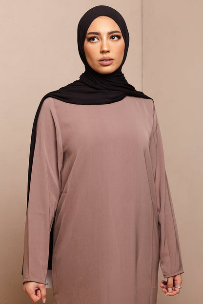 Voile jersey bamboo- Noir - CAVE LONDON